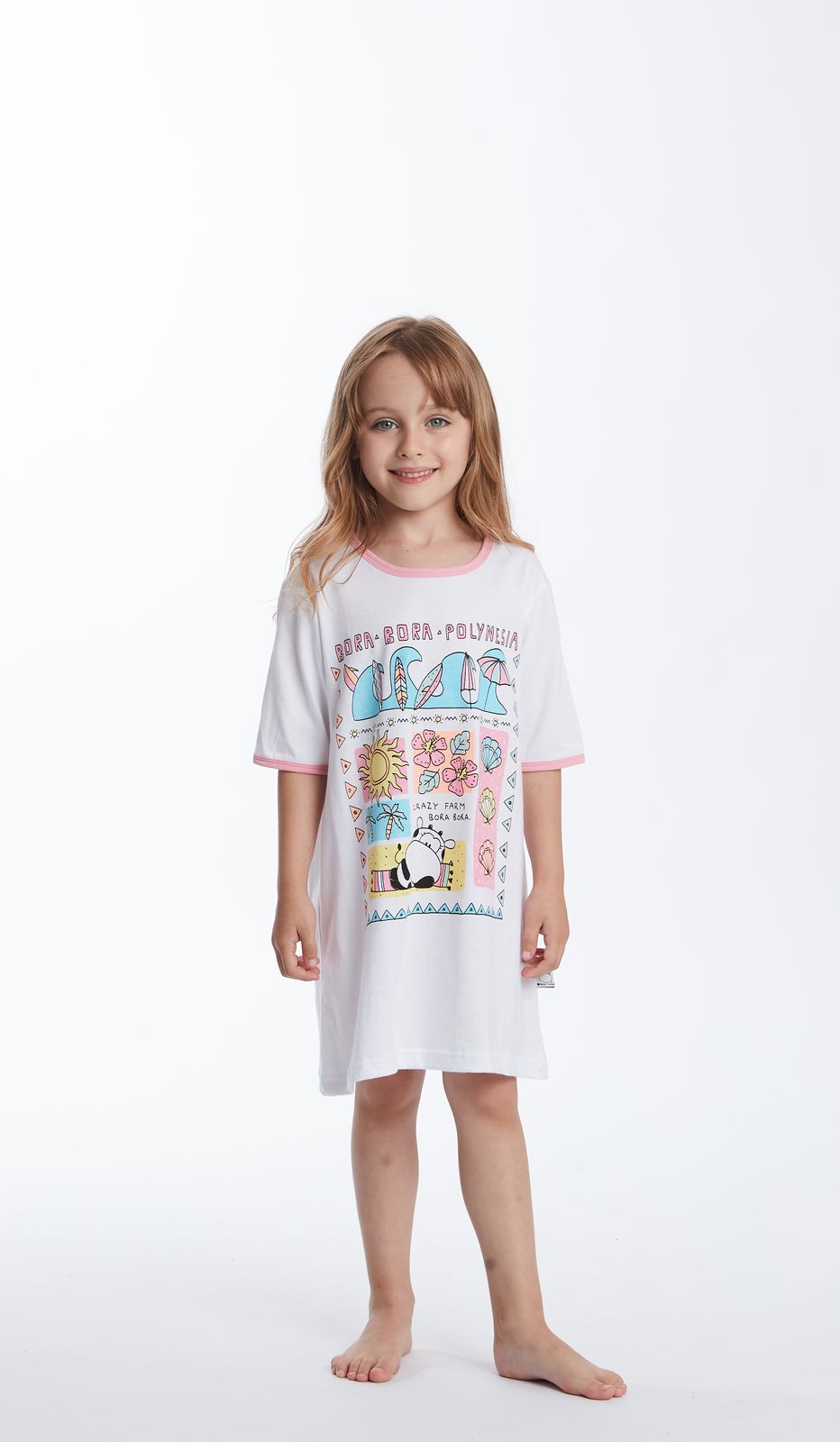 Maxi Maglia Baby "Crazy Shirt" per Bimba: 100% Cotone, Confort e Fantasia nel Gioco!