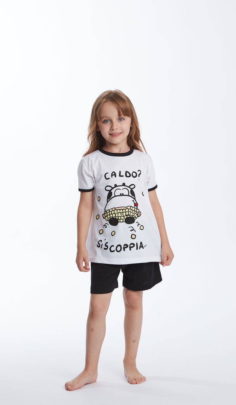 Pigiama MM Giro Baby "Crazy Shirt" Bimba: 100% Cotone, Notte di Sogni Colorati e Confort!