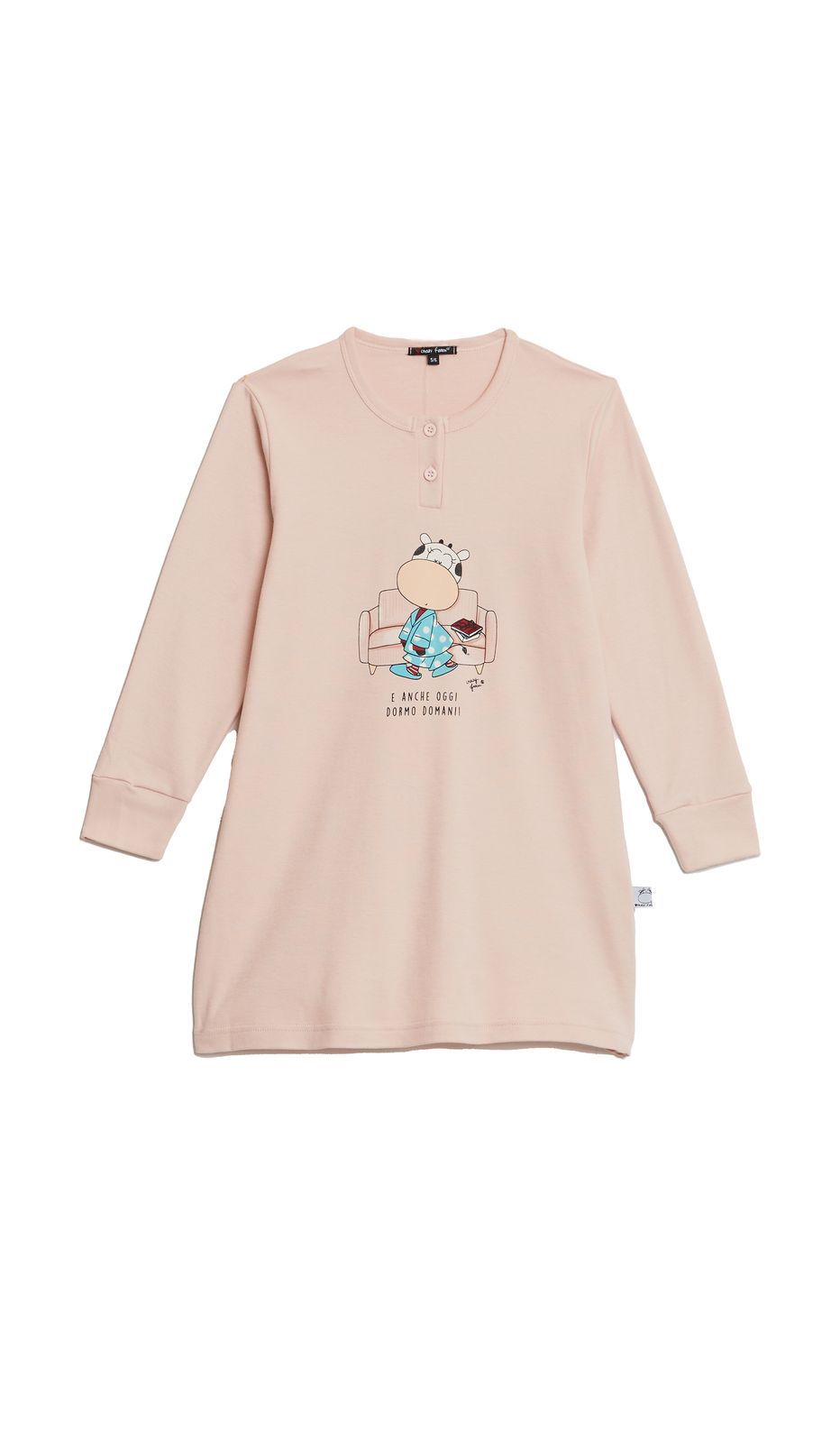 Camicia da notte Sera Baby domani in 100% cotone per un comfort straordinario e notti serene.